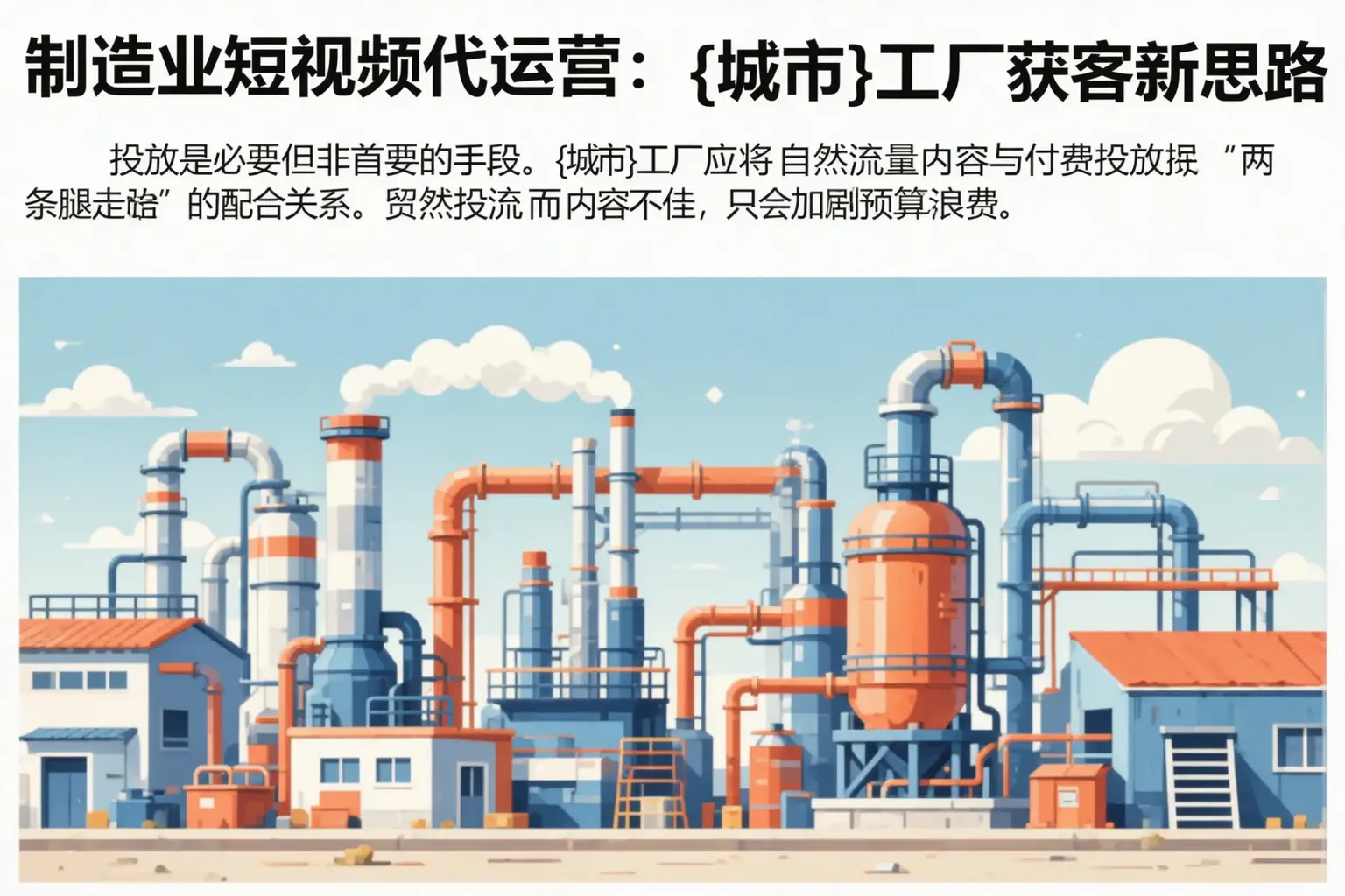 制造业短视频代运营:鹤岗工厂获客新思路